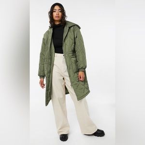 Oversized Quilted Jacket, size large